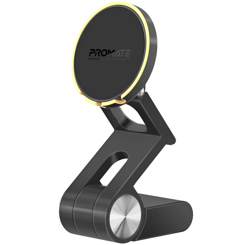 Promate - MagSafe Compatible Extendable Camera Mount & Folding Stand,Black