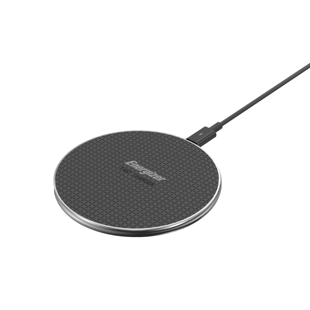 Energizer 15W Wireless Charging Pad/ Input - USB-C/ Ultra Slim/ LED Indicator/ PowerSafe/Black