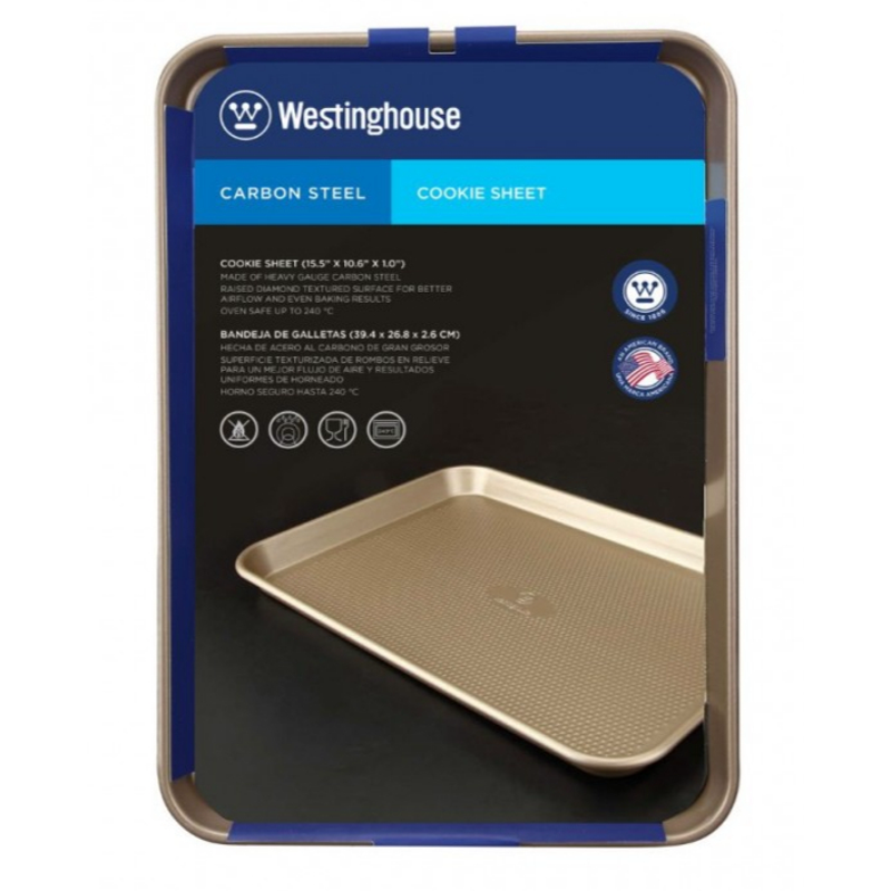Westinghouse, Carbon Steel Cookie Sheet, 39.4X26.8X2.6 Cm