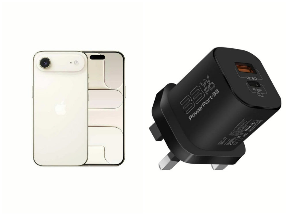 Apple  iPhone Air 512GB Light Gold +Promate  33W Power Delivery GaNFast Charging Adapter,BLACK