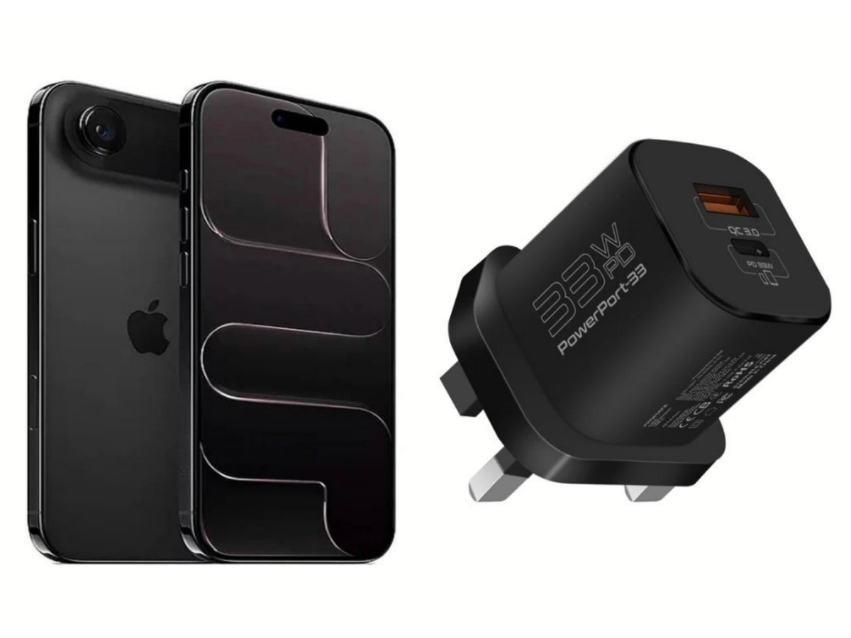 Apple  iPhone Air 512GB Space Black +Promate  33W Power Delivery GaNFast Charging Adapter,BLACK