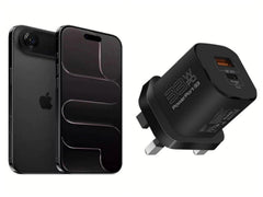 Apple  iPhone Air 512GB Space Black +Promate  33W Power Delivery GaNFast Charging Adapter,BLACK