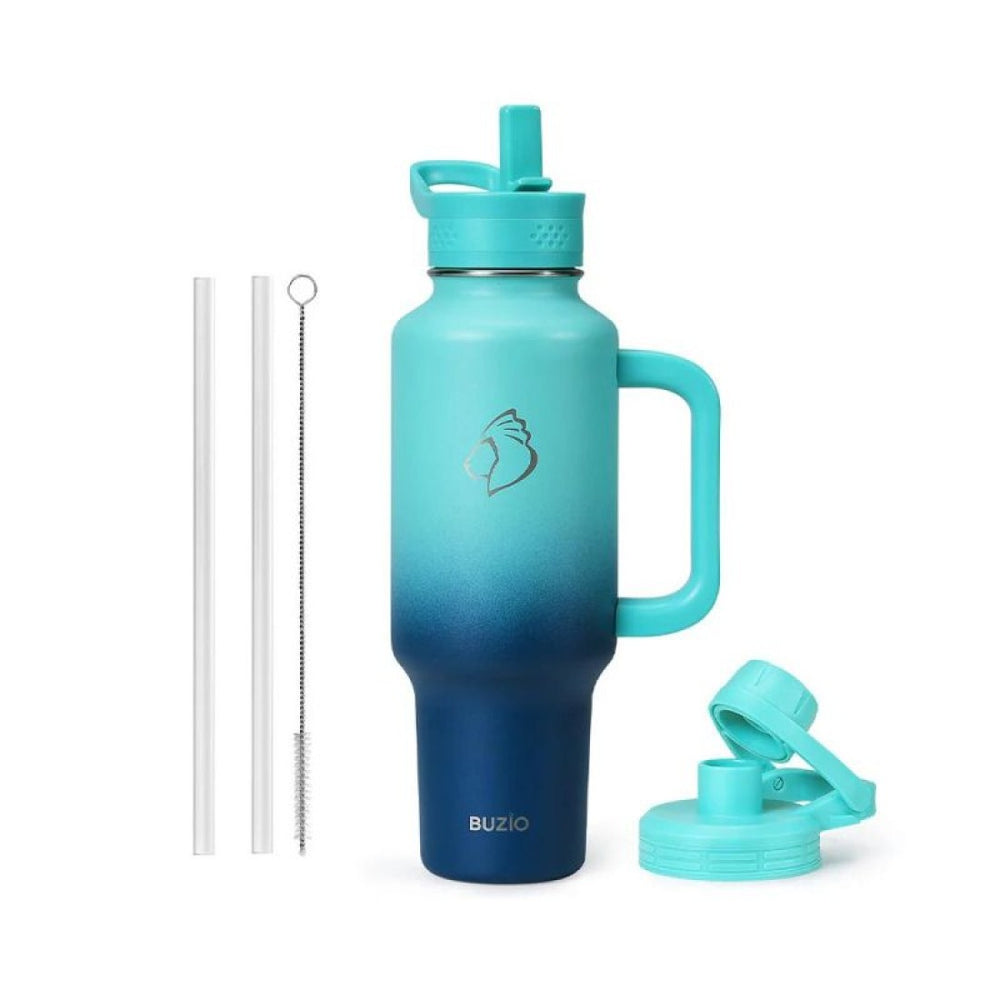 Buzio Trophy Series Handled Water Bottle for Car 1.2L - Caribbean Blue