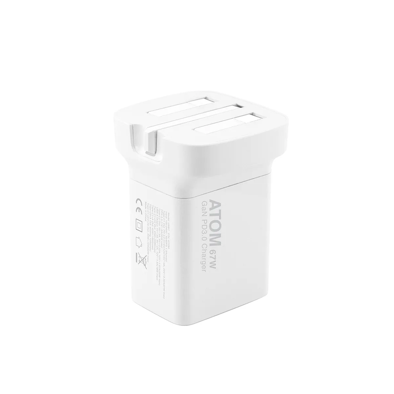 XPower ATOM 67W PD3.0/PPS/QC Foldable Plug Wall Charger - White