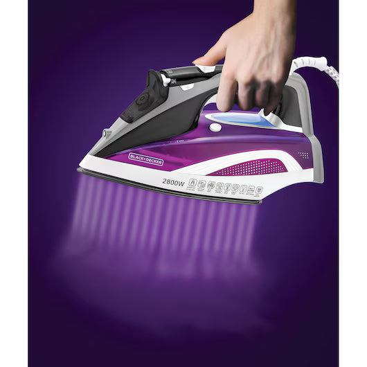 B+D 2800W Digital Steam Iron, Multi-Colour, X2250-B5"Min 2 year manufacturer warranty