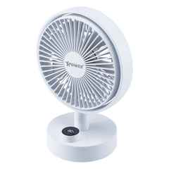 XPower F24 Multi Functional Swing Digital Display Wireless Desk Fan - White