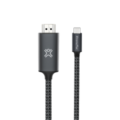 Xtrememac Type-C To HDMI Nylon Braided Cable - 2M