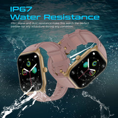 Promate - Xwatch-B2_x000D_2-Inch ActivLife™ SmartWatch with BT Calling ,Gold
