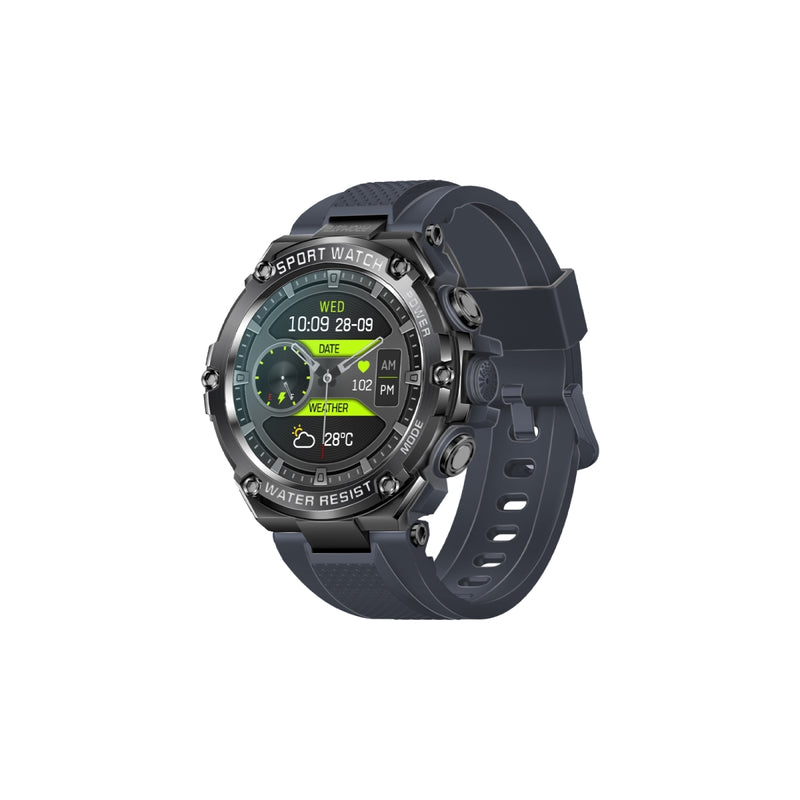 Promate 1.53" Round Screen Fitness Tracker Smartwatch with BT Calling ,GREY