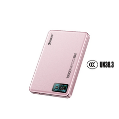 XPower MagDigita² 2nd Gen Color TFT Display PD 3.0+QI2 MagCharge 10000mAh Power Bank - Pink