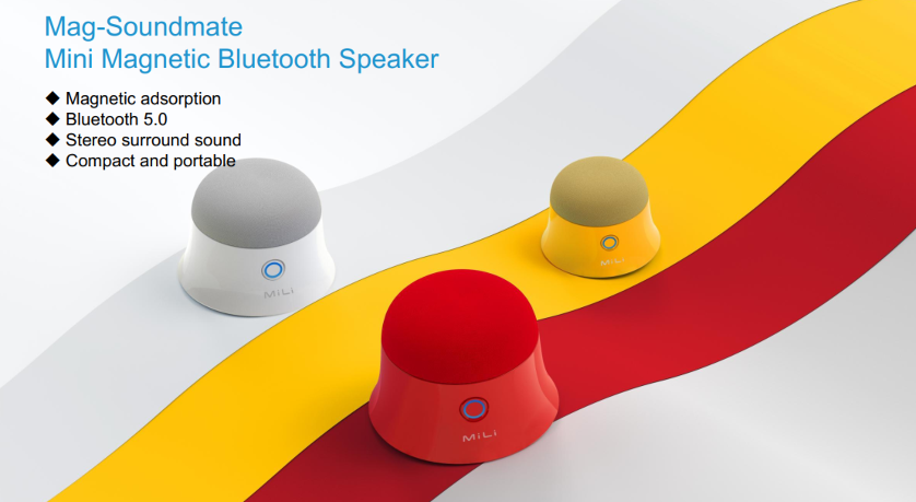 MiLi Mag Soundmate Mini MagSafe Bluetooth Speaker - White