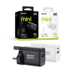XPower GW45 45W PD 3.0/QC Gan Mini Wall Charger  - Black
