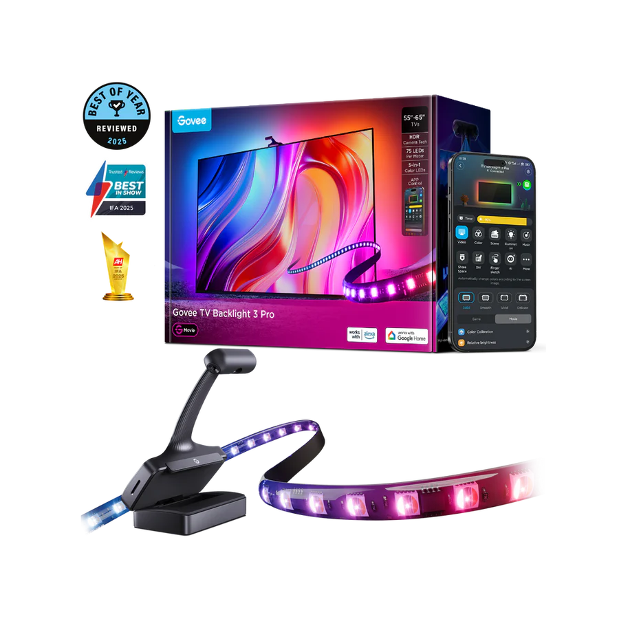 Govee TV Backlight 3 Pro include Three-camera TV Backlight 55-65 inches - R2A80C11