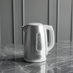 Black & Decker  Concealed Stainless Steel Kettle 1.7L 2000W - White