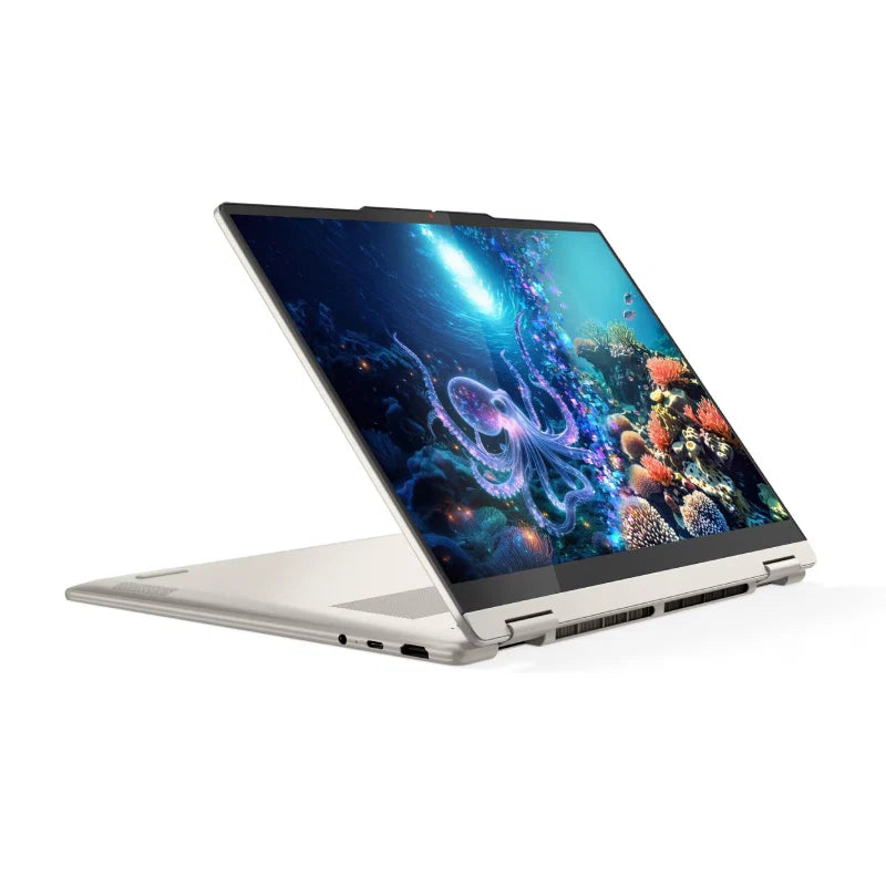 Lenovo Yoga 7 2-in-1 14AKP10 AMD Ryzen AI 7 350,8C/Copilot+PC/شاشة لمس متعددة 14 بوصة WUXGA OLED/16 جيجابايت LPDDR5-6400 Ram/1 تيرابايت M.2 SSD/رسوميات AMD Radeon 860M/ويندوز 11 هوم/إضاءة خلفية، إنجليزي-عربي/لون صدف البحر/ضمان سنتين + قلم