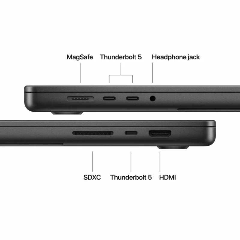 Apple MacBook Pro - 16.2" / M5 Max / 18-Core CPU / 40-Core GPU / 16-core Neural Engine / 48GB RAM / 2TB SSD / Arabic - Space / 1YW