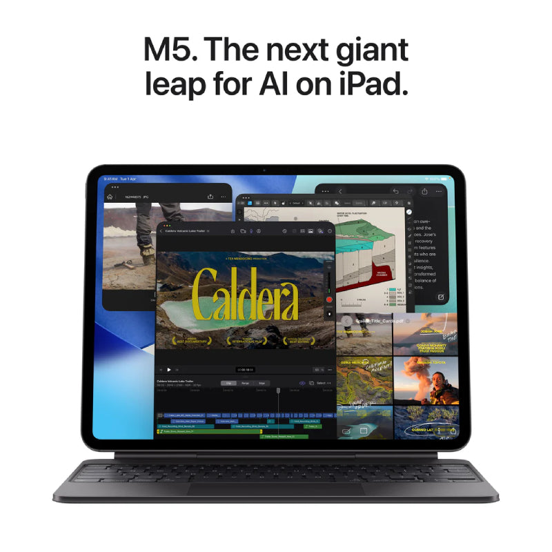 Apple iPad Pro M5 (2025) / 13" / 2TB / Wi-Fi + Cellular / Silver / Standard Glass