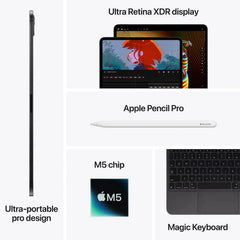 Apple iPad Pro M5 (2025) / 13" / 2TB / Wi-Fi / SPACE BLACK / Nano-Texture Glass