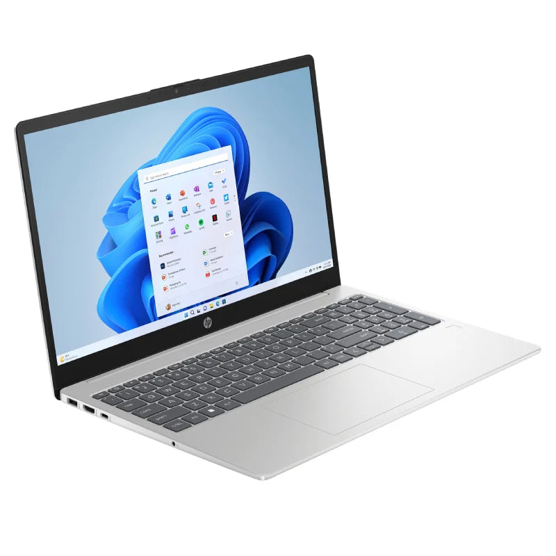 HP 15-FD0215DX, 15.6" FHD IPS Touch Display, Intel Core 5 120U Processor, 16GB DDR5 RAM, 512GB SSD, Intel Graphics, English Keyboard, Windows 11 Home, Natural Silver, 1 YW  Laptop