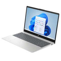 HP 15-fd0127dx, 15.6" FHD IPS Touch Display, Intel Core 7 150U Processor, 16GB DDR5 RAM, 512GB SSD, English Keyboard, Windows 11 Home, Natural Silver, 1 YW  Laptop