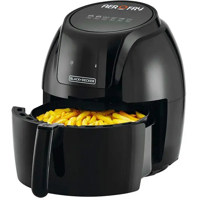 Black & Decker XL Digital Air Fryer, 1800W, 5.6L/1.5Kg, 7 Presets, Crispy and Healthy Cooking