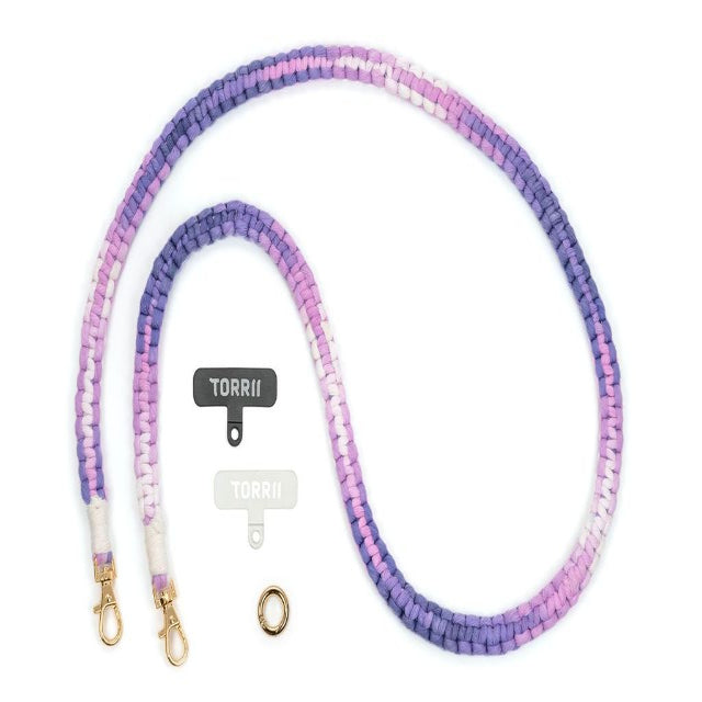 Torrii Knotty Braided Crossbody Strap – Gradient Purple-4897078509025