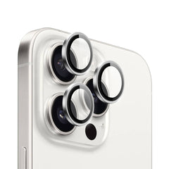 WIWU LG-005  PVD Two-Color Easy Installation Lens Guard15 Pro MaxWhite Titanium