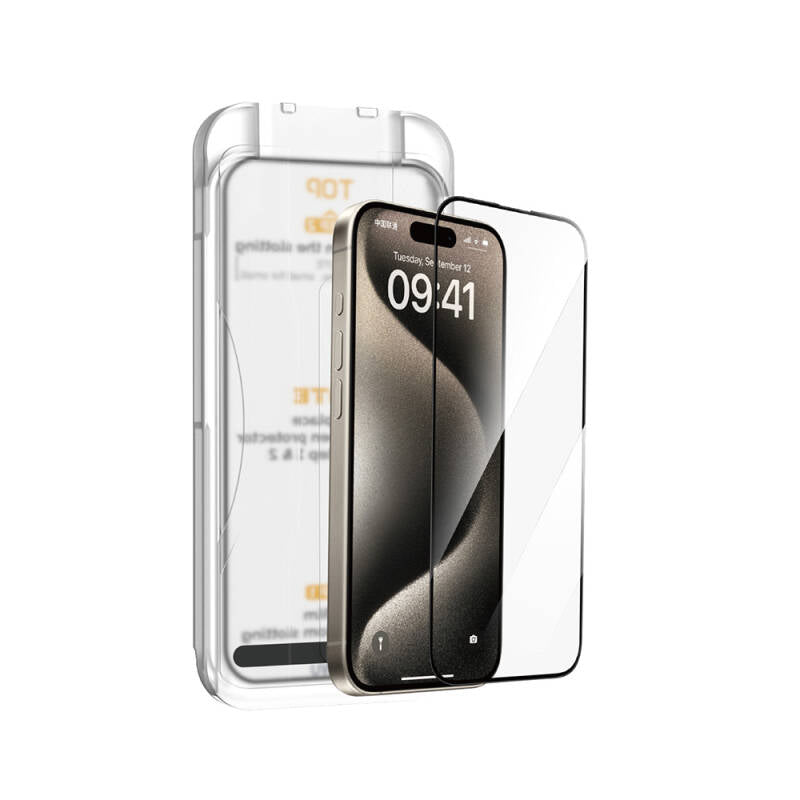 WIWU Wi-SQ008  ip16 6.9 Pro Max Easy Instal clear tempered glass Transparent
