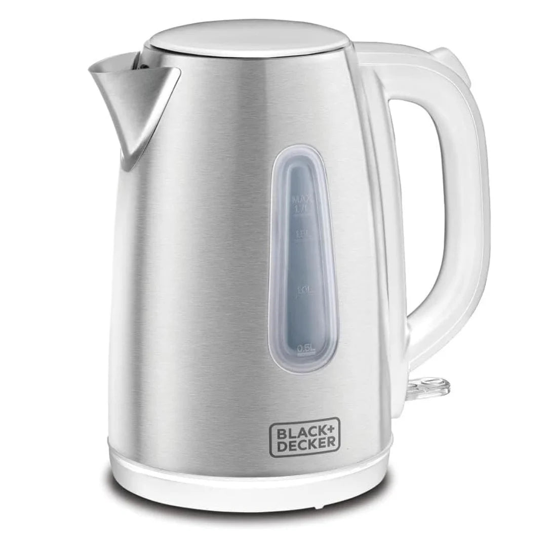 Black & Decker  Concealed Stainless Steel Kettle 1.7L 2000W - White