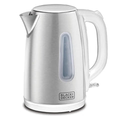 Black & Decker  Concealed Stainless Steel Kettle 1.7L 2000W - White