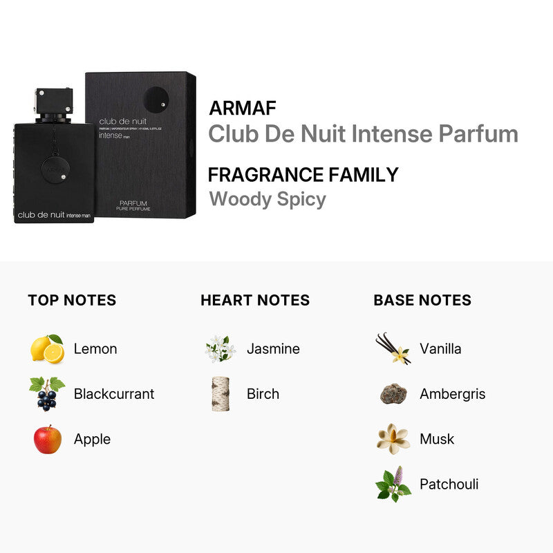 Armaf Mens Club De Nuit Intense Parfum Spray 5.0 …