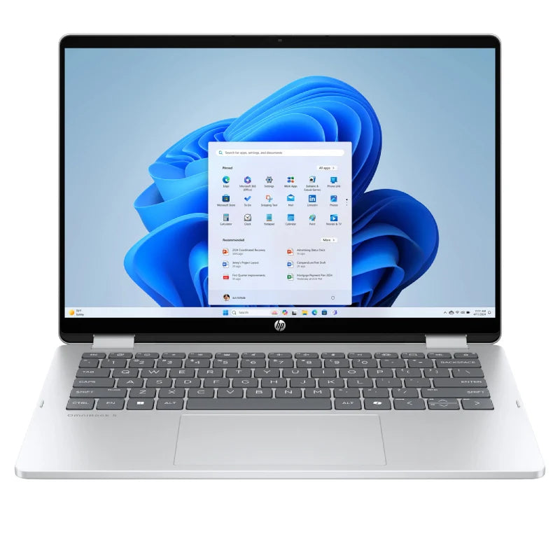 HP OMNIBOOK 5 FLIP 14.0" 2K IPS LED Touchscreen Laptop / Intel Core 7 150U /  16GB DDR5 RAM / 512GB NVMe SSD / Windows 11 Home / 14-FP0023DX / 1YR Warranty