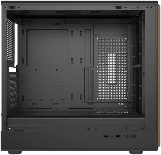 GAMEON Timber Midnight Series ARGB Mid Tower Gaming Case - Wood/Black