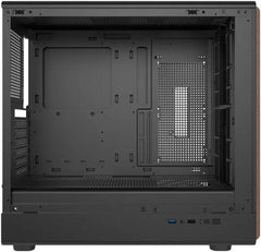 GAMEON Timber Midnight Series ARGB Mid Tower Gaming Case - Wood/Black