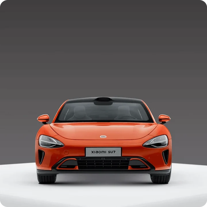 Xiaomi SU7 1/18 Die-cast Model Car Lava Orange