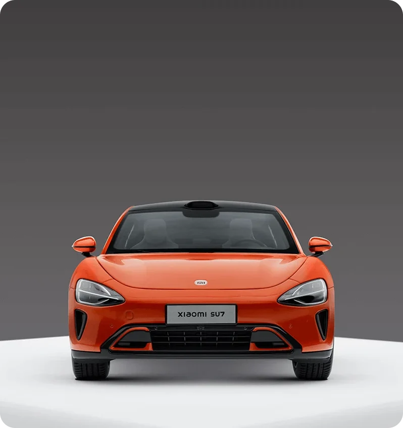 Xiaomi SU7 1/18 Die-cast Model Car Lava Orange