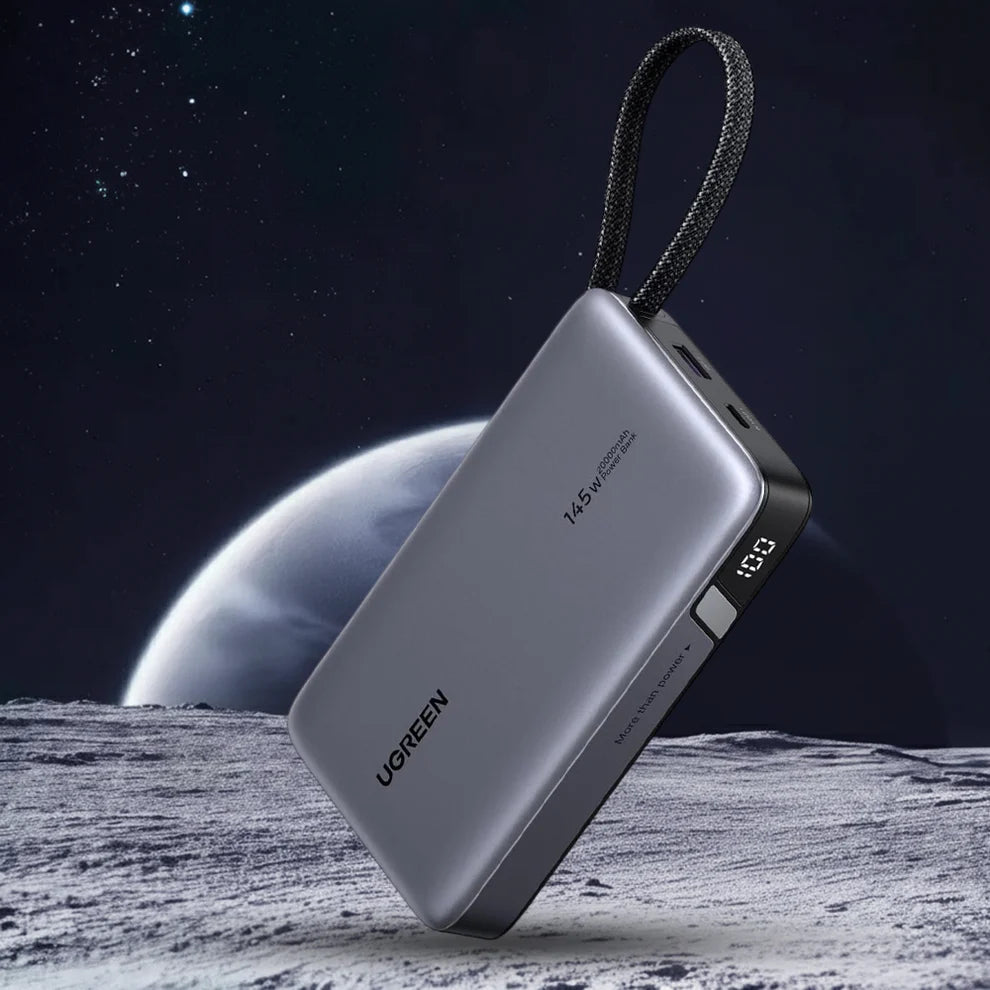 UGREEN 20000mAh 145W Power Bank with Built-in Cable