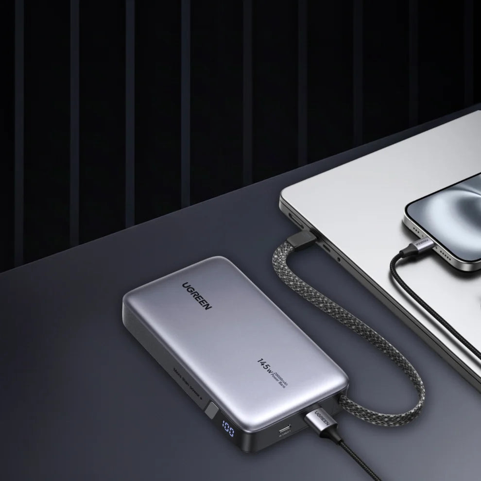 UGREEN 20000mAh 145W Power Bank with Built-in Cable