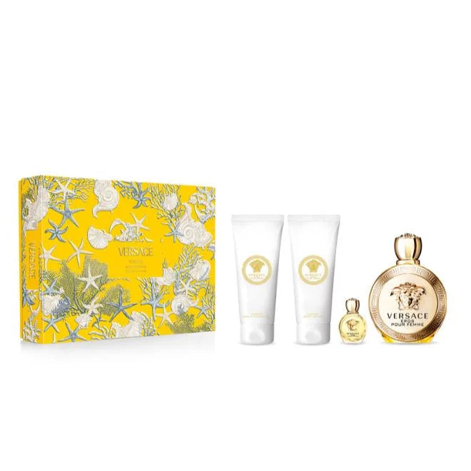 Versace Eros Pour Femme EDP 100ml 4 PCS SET