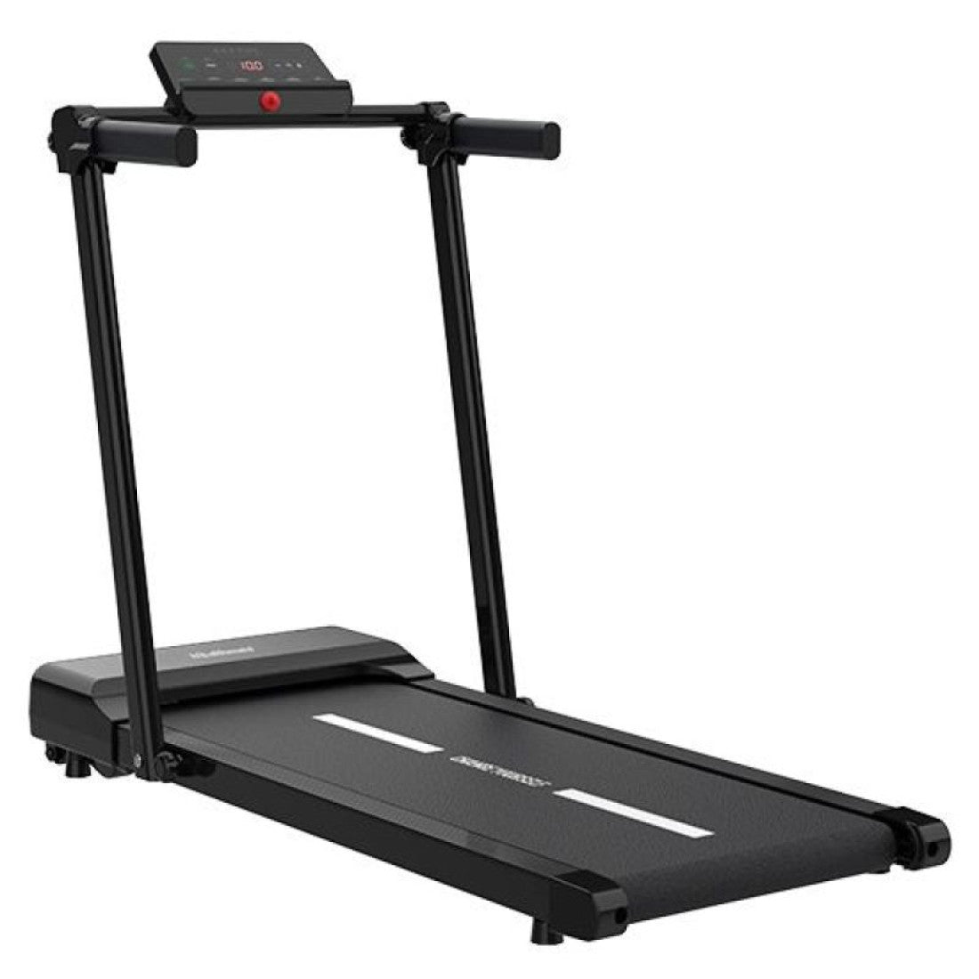 Smart Foldable Home Treadmill Supports up to 110 kg (Black Grey)