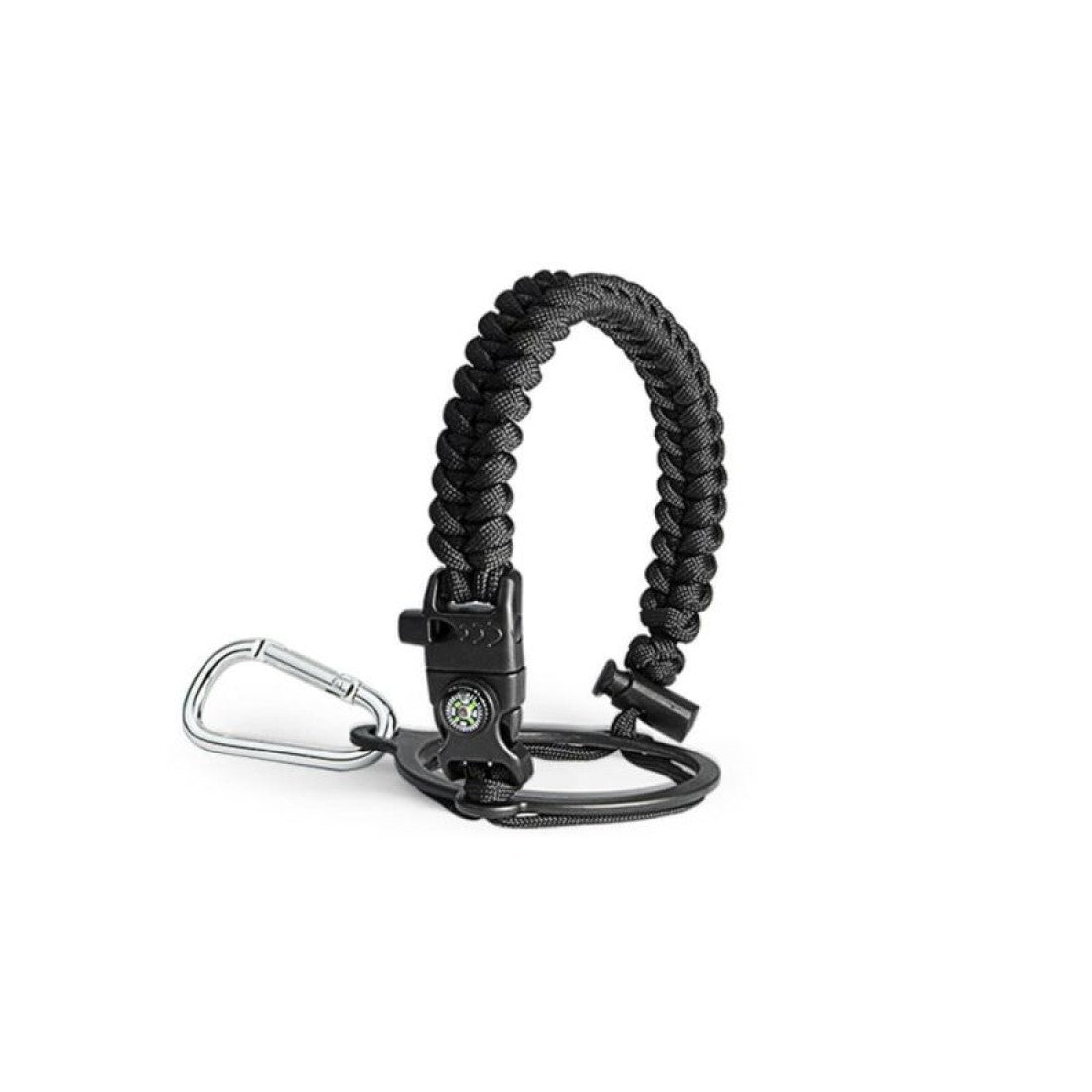 Buzio Paracord Carrier Strap Cord-Fits Wide Mouth Bottle - Black