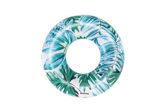 BESTWAY Φ1.19M TROPICAL PALMS SWIM TUBE (1 swim Tube, repair patch.) Age 12+