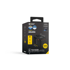 XPower TA100B 5 Output 100W PD/PPS GaN Travel Adapter - Black