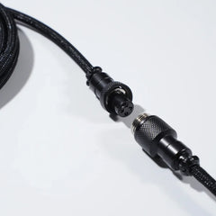 كابل USB GravaStar Coiled Aviator - أسود