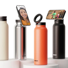 RINGO WATER BOTTLE  32 OZ SCREW LID / BOOSTER RING, Ivory