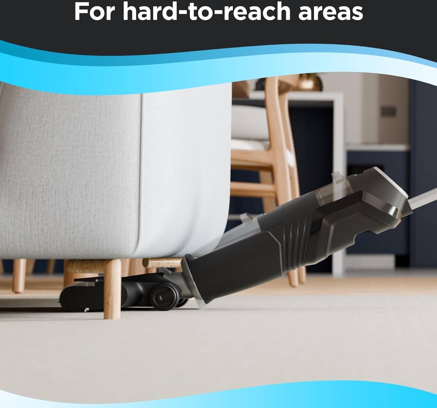 Black & Decker Cordless Wet Dry Vacuum Cleaner and Mop, Vacuum Wash Duo with Self-Cleaning, Edge Cleaning and Digital Display, Space-Saving