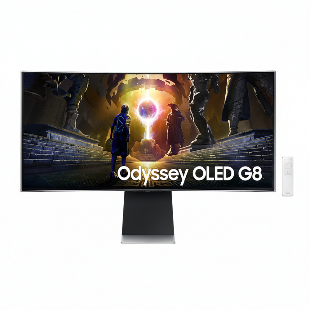 34" Curve WQHD OLED G8, 175hz, 0.03MS, SMART, 2.1HDMI, SPEAKERS, HDR10+