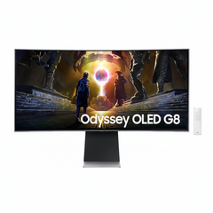 34" Curve WQHD OLED G8, 175hz, 0.03MS, SMART, 2.1HDMI, SPEAKERS, HDR10+