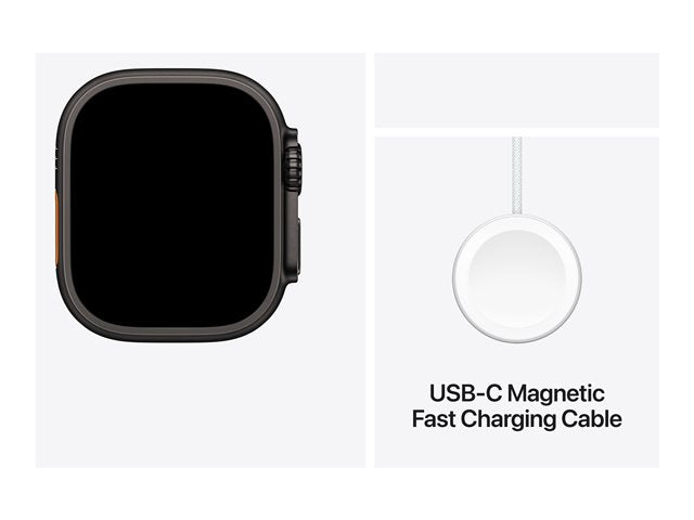 APPLE WATCH ULTRA 2 GPS + CELLULAR 49MM BLACK TITANIUM CASE WITH DARK GREEN ALPINE LOOP - SMALL