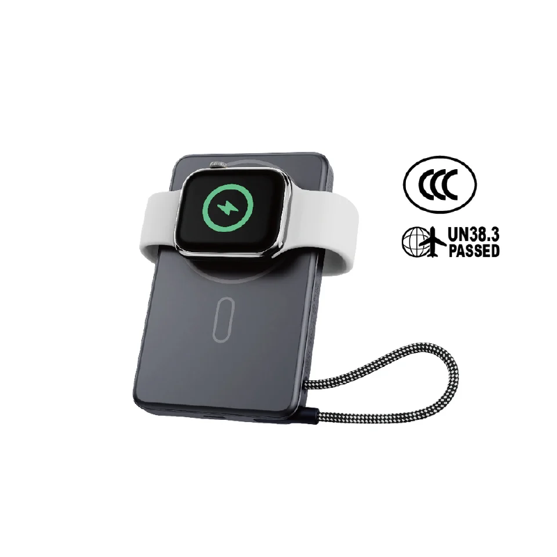 10000mAh 45W Power Bank with Type-C Cable & Stand CCC Safety XPower MagNetoPlus Aluminium Alloy   - Gray